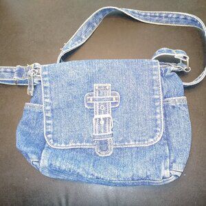 Vintage Blue Jean Bag